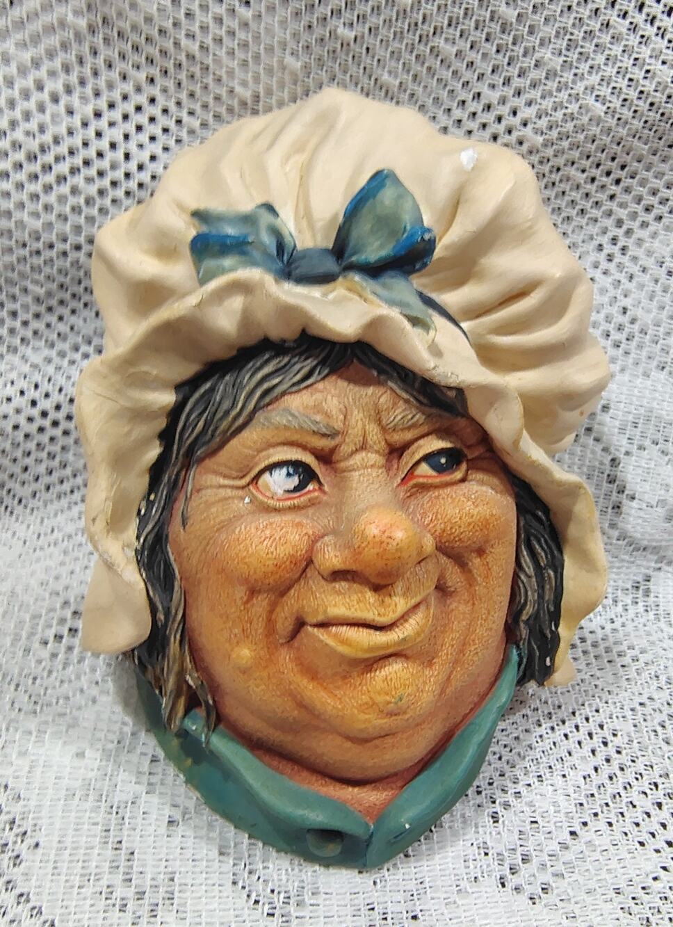 Vintage BOSSONS England ChalkWare Wall Hanging Head (B)